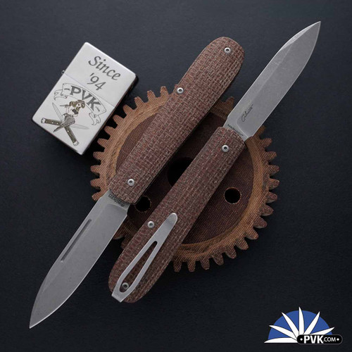 Boker Coffin Slipjoint Folding Knife MagnaCut Stonewashed Drop Point Blade, Jute Micarta Handles