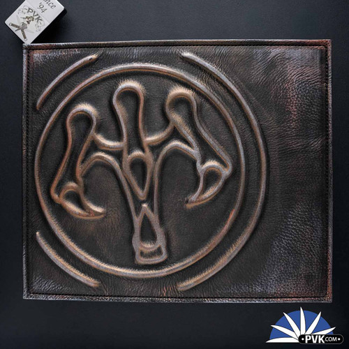 JB Leatherworks - Handmade 3D Contoured Leather Hawk Mat - 002