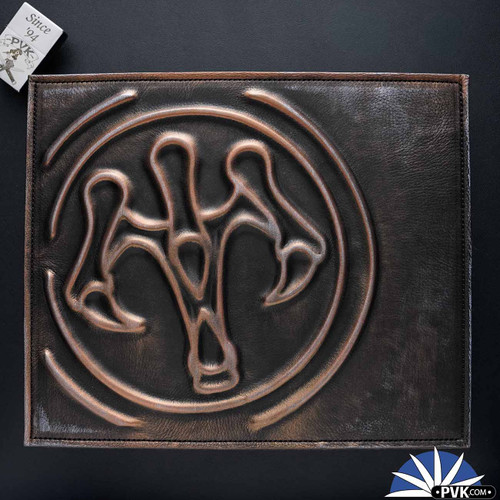 JB Leatherworks - Handmade 3D Contoured Leather Hawk Mat - 003