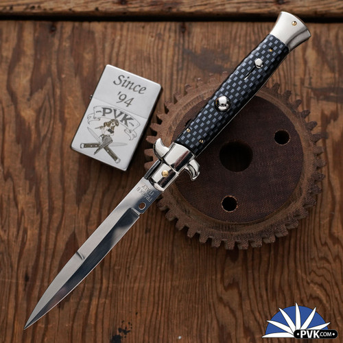 Frank B Italian Stiletto 9" Bayonet, Faux Carbon (23CM)