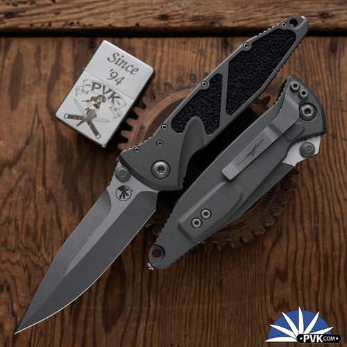 Microtech SOCOM Elite 160-10APNCSS, Apocalyptic Spearpoint Blade, Natural Clear Handle, Signature Series