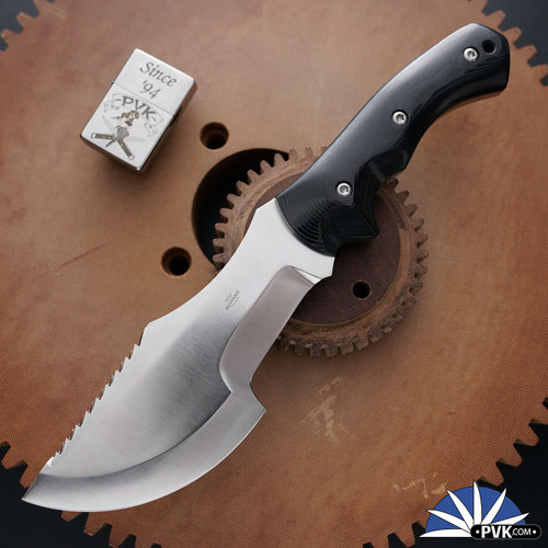 Juergen Schanz WSK Tracker, Satin Niolox Blade, Black Linen