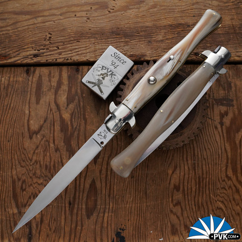 Dolphins Maniago/ A.Rosa Bian 13" Fantail Picklock, Wasp Body French Tip Horn Handles