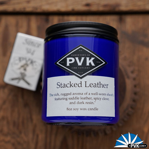PVK Custom Candle - Stacked Leather