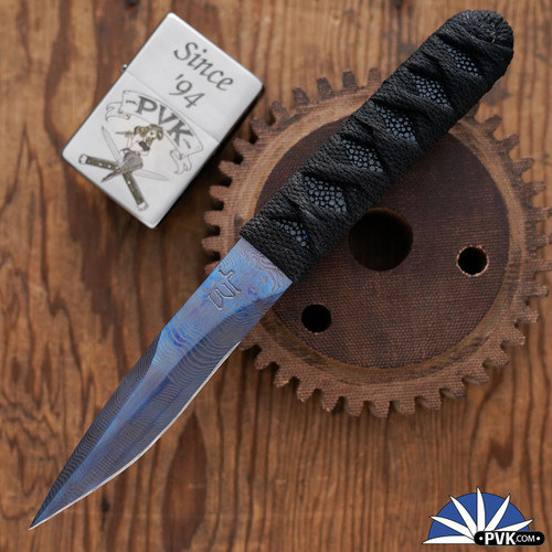 Warren Thomas Custom Recurve, 6al4V Titanium Blade, Tsuka Wrapped Stingray Handle