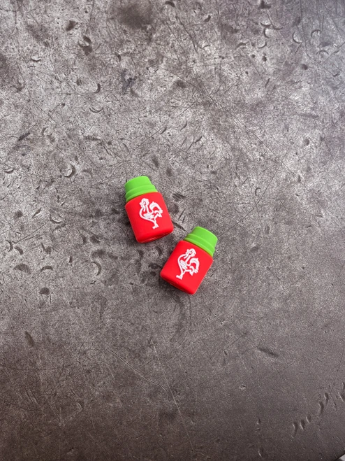 ZeroFeud Rubber Hot Sauce Sriracha Bead - Red/Green