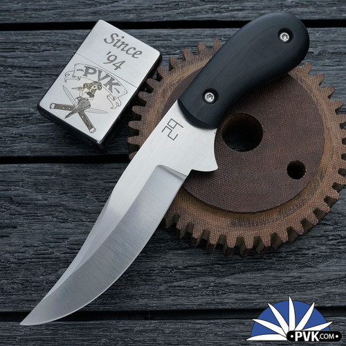 29 Knives Custom Bowie S35-VN,  Black G10 Handle Scales