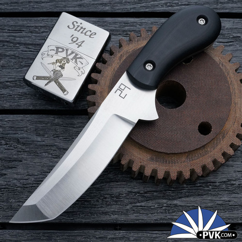 29 Knives Custom Fixed Tanto S35-VN, Black G10 Handle Scales