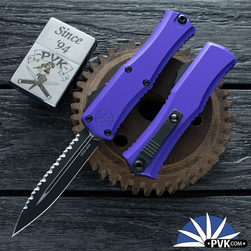 Microtech Hera II Mini 1702M-3NC Double Edge Full Serrated Blade