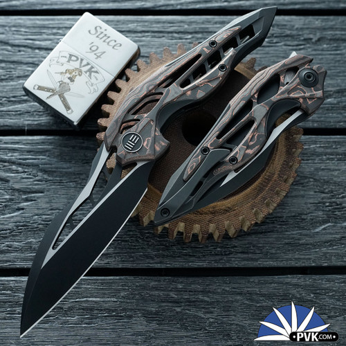 WE Knife Co Elijah Isham Arrakis Folding Knife Hand Rubbed Satin