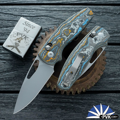 TRM Bulldog Rev. B  River-Lok Stonewash Magnacut Blade, Gulf Camo Carbon 3D Scales
