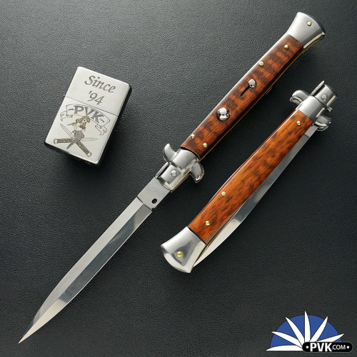 Frank B Italian Stiletto 11" Dagger Blade, Snake Wood (28CM)