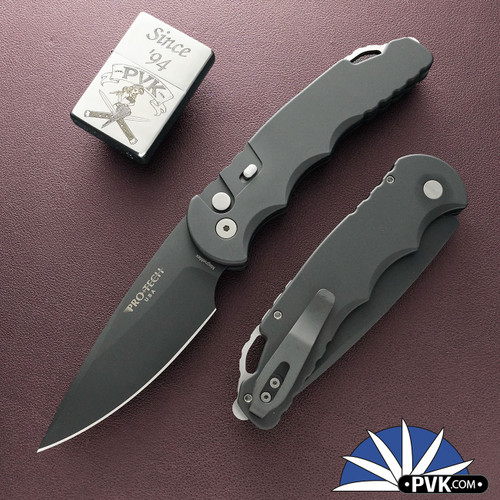 Protech TR-4 T4105-MM Tactical Response Auto, Black DLC Magnamax Blade, Black Handle W/Safety And Glass Breaker