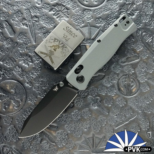 Flytanium Beef Folder, Black 14C28N Blade, Stealth Gray G10 Handle