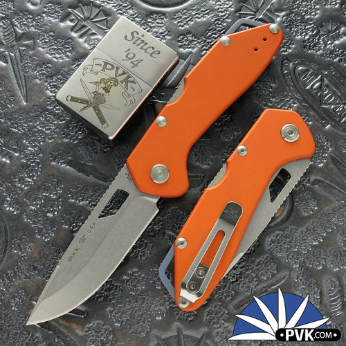 Buck Mustang Folder, 420HC Blade, Orange Aluminum Handle