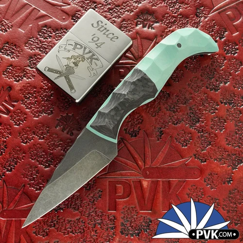 Auxiliary Manufacturing Karl Jr, S/E  CPM 154 Blade, Tiffany G10/ Carbon Fiber Handle
