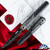 Zieba Six Harpoon Black Angel, Magnacut Flipper Blade, Black Titanium Handle