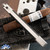 29 Knives Custom 5" S35VN Kampilan Blade, Black G10 , Channel Cut 303 Stainless Steel