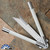 29 Knives Custom 5" S35VN Weehawk Kampilan Blade, White G10, Channel Cut 303 Stainless Steel