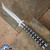 29 Knives Custom 5" S35VN Tanto, Upswept Clip Blade, Skeleton Channel Cut 303 Stainless Steel