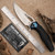 Arcane Design The CRYPT Satin Finish M390 Blade, Black Ti Handle, Zircuti Accents