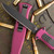 AKC X-Treme EVO OTF With Clip, Purple Handle, Black Button & Black Blade