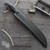 Bastinelli Creations Separateur Fixed Blade, Black G-10,  13" Black Cerakote Blade