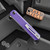 CIVIVI Knives C917D Chronic Flipper Knife Satin Clip Point, Purple G10 Handle