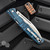 Cold Steel Frenzy II Tri-Ad Lock, Black/Blue G-10, 5.5" Satin S35VN