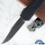 Heretic Knives Manticore-S Bowie DLC Blade Black Handle Camo-Carbon Awesome 80's Cover Black HW