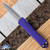 Heretic Knives Manticore-S Double Edge Stonewash Blade, Purple Frag Handle
