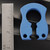 John Gray 1/2" Keyper Aluminum Blue Topographic Pattern