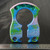 John Gray 1/2" Keyper Aluminum Splash Anodized Tie-Dye Pattern with Abalone Inlays