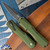 Kershaw Livewire 9000OLBW Blackwash Spear Point, Olive Drab Green Handle