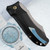 Landau Knives Saoirse Prototype Acid Washed Satin Flats , Black Aluminum