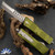 Microtech Combat Troodon Straight Razor 219R-10APODS Apocalyptic Blade OD Green Handle Signature Series