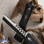Microtech Combat Troodon 219R-1TS Straight Razor Black Blade,  Black Handle Tactical Signature Series