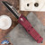 Microtech Combat Troodon 219W-1MRS Warhound  Two Tone Blade, Merlot Handle