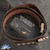 Marfione Custom Apis Belt, Brown-Water Buffalo Leather, Bronze Titanium W/Bronzed Hardware (Mens/Male)