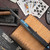 Marfione Custom Combat Troodon Bowie, Damascus, Carbon Fiber, Blue Ti HW