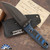 Medford The Deep 20CV DLC Blade, Blue-Black G10 Handles PVD HW Black Sheath