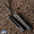 Microtech LUDT Gen 3 1136-1NC Tanto Black Blade, Natural Clear Handle Grip Inlay