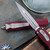 Microtech Dirac 225-10APMR Apocalyptic Blade, Merlot Handle