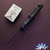 Microtech Hera 702-1DLCTSH Double Edge DLC Blade, Black Handle Shadow, Tritium Button Inlay