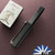 Microtech Hera 702-1DLCTSH Double Edge DLC Blade, Black Handle Shadow, Tritium Button Inlay