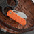 NCC Knives - Orange Swirl G10 Pod Friction Folder Knife