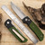 Protech Terzuola USN Special ATCF Auto Stonewashed Blade, Green Black Honey Comb Inlays LTD