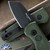 Protech Runt 5 R5406-Green, DLC Reverse Tanto Magnacut Blade, Texture Green Handle
