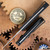 Protech Magic "Whiskers" Hidden Scale Release Auto BR-1.3 Stonewash Blade, Solid Black Handle W/ Textured Bolster
