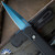 Protech Godson Auto 755-SB Sapphire Blue Blade, Black Handle W/ Black G10 Inlay, Black HW